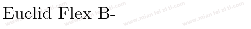 Euclid Flex B字体转换
